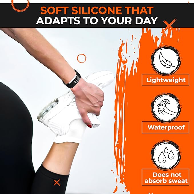 Reluen 2-Pack Bands Compatible with ID115Plus HR — Adjustable Silicone Wrist Straps