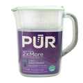 PUR 7-Cup Water Pitcher, 1 Genuine Filter, Cleaner, Great-tasting Water, Dishwasher Safe, Powerful, Faster Filtration, LockFit Cap Design - Lime