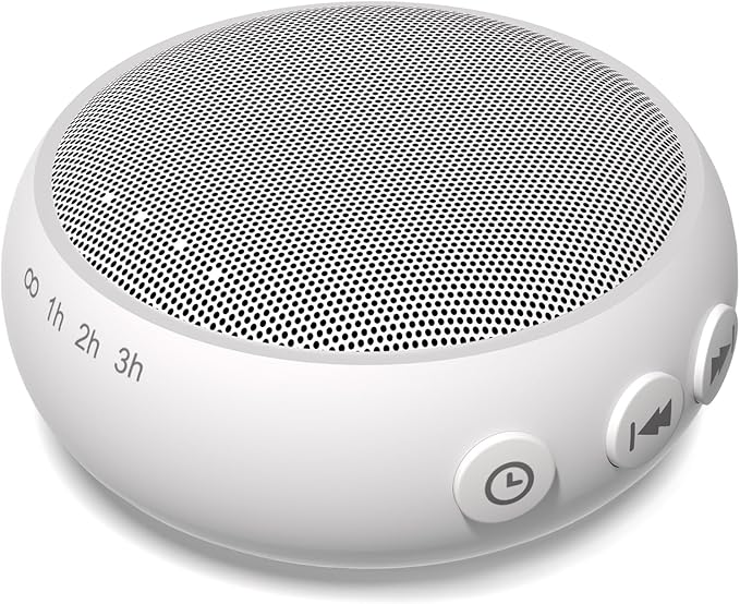 Small Sound Machine Mini White Noise Machine for Baby Kids Adult with 32 Soothing Sounds 32 Volume Levels Sleep Brown Noise Machine for Travel Office Privacy with 4 Timer & Memory