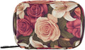Roses and Lily Flowers Cute Pill Organizer Weekly Travel Pill Box 7 Day Large Capacity Pill Dispenser Case with 8 Pill Container Daily Pill Box Organizer Vitamin Holder Pill Bot