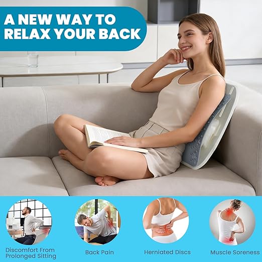 Back Stretcher for Lower Back Pain Relief - Adjustable Back Cracker Board, Ergonomic Lumbar Support Board, Back Cracking Device for Spinal Decompression, Scoliosis, Sciatica, Muscle Relaxation