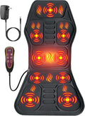 Full Body Massage Mat, Back Massager Chair Pad with Heat, Multifunctional Vibration Motors Back Massager with 8 Massage Modes & Vibration Timer for Home Office Recliner Sofa Use