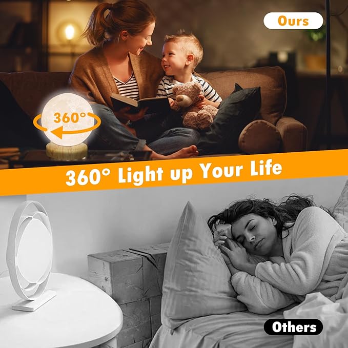 RscCleaner Light Therapy Lamp®, Happy Sun Lamp 10000 Lux with 3 Color Temperatures, Adjustable Brightness,Timer & Memory Function, Happy Sunlight Lamp with Remote Control for Home Office Decoration