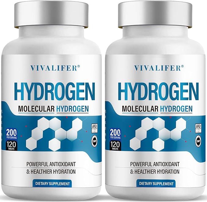 Hydrogen Tablets for Drinking Water | 8 PPM Molecular H2 Tablets with Magnesium | Supports Energy, Metabolism & Brain Function | 240 Tablets, Non-GMO, Gluten Free