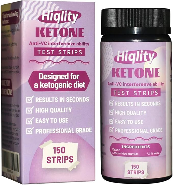 Keto Test Strips 150 Count – Ketone Test Strips for Urine, Ketosis Test Strips, Keto IQ Support, Accurate Urine Test Strips for Ketone Tracking