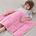 anfie Weighted Blanket Kids(30"x40" 2lbs) Weighted Blanket Cooling Blanket for Sleeping,Throw Size Breathable Blanket with Premium Glass Bead(Pink)