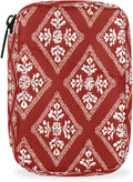 Boho Plaid Pattern Pill Case Everyday Travel, 7 Day Weekly Medicine Pill Box Compact Portable Pills Bottle Organizer with Zipper for Daily Vitamin Medicine Holder Bottle Organizers Bag