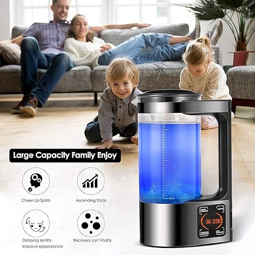Hydrogen Water Generator, Hydrogen Water Kettle, Hydrogen Water Bottle Generator with SPE and PEM Technology, US Membrane Make Hydrogen Content up to 2000 PPB