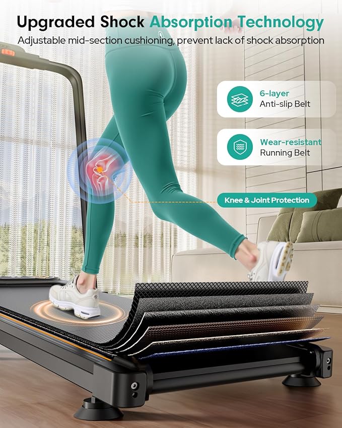 Foldable Treadmill with 10% Incline, 3.5HP Low Noise Walking Pad Treadmill with Handle Bar, Rayspace 4 in 1 Portable Under Desk Treadmills for Home/Office, 350 Lbs Capacity, APP & Remote Control