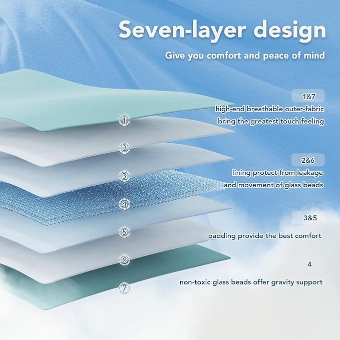 Topcee Weighted Blanket for Adults (15 lbs, 48" x 72") Twin Size Soft Cooling Heavy Blanket Sleeping, Apply to 130-160 lbs Body, Thick Breathable Blanket with Glass Bead, Easy Care