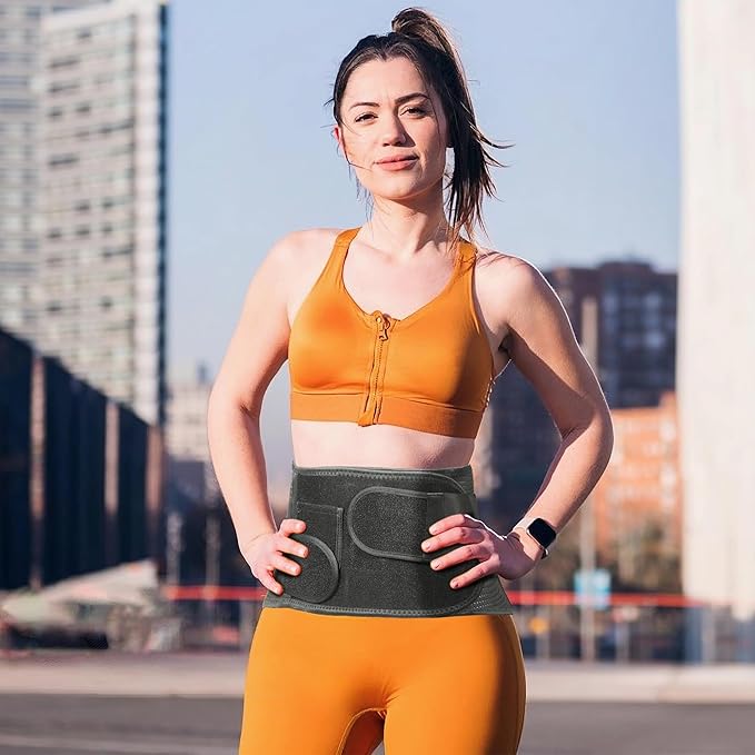 Heated Back Brace for Lower Back Pain, for Men and Women, Superior Support Belt for Sciatica, Herniated Disc, and Scoliosis Relief - Breathable Lumbar Support for Work and Heavy Lifting