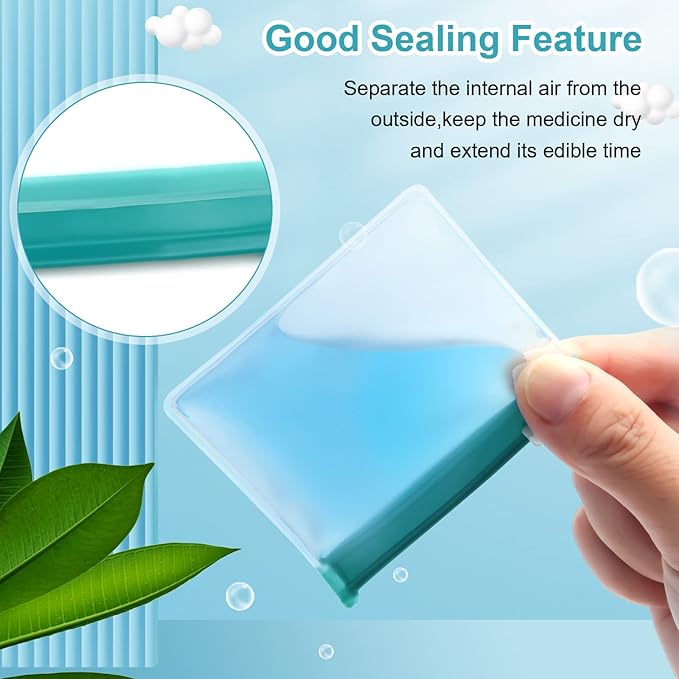 70+2 Pcs Pill Pouch Bags Zippered Pill Pouch Set with 2 Sheets Label, 7 Colors Pill Pouches for Medicine Travel Reusable Small Plastic Pill Bags for Travel/Home Daily use