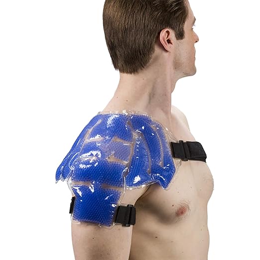 TheraPearl Color Changing Shoulder Wrap, Reusable Hot Cold Therapy Wrap with Gel Beads for Shoulder Pain Relief, Flexible Hot and Cold Compress, Best Ice Pack for Rotator Cuff Pain, Sports Injuries