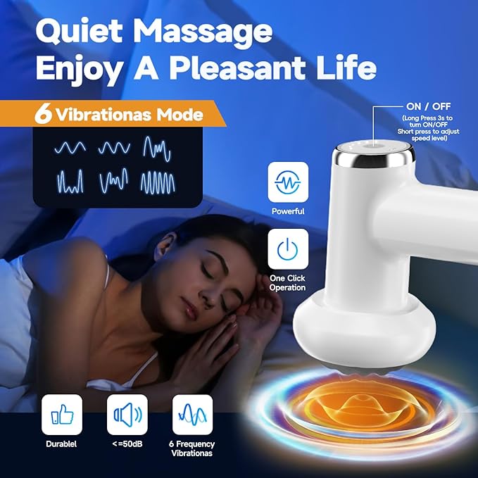 Anti Cellulite Massage Tool, Body Sculpting Machine for Women, Lymphatic Drainage Device with Lipo Roller, Handheld Home Use for Belly Fat, Stomach, Thighs & Buttocks Sculpting (White)