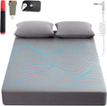 Grounding Sheets King, 90% Organic Cotton+ 10% Pure Silver Fiber,Grounded Bed Sheet Kit, Deep Pocket Grounded Bed Sheet, Relieves Pain - Used for Healthy Sleep Therapy (Gray, King)
