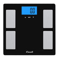 Escali Complete Health 2.0 Body Composition Scale with Bioelectrical Impedance Analysis Technology, Measures Body Fat Percentage, Body Water, Lean Muscle & Total Bone Mass, Black