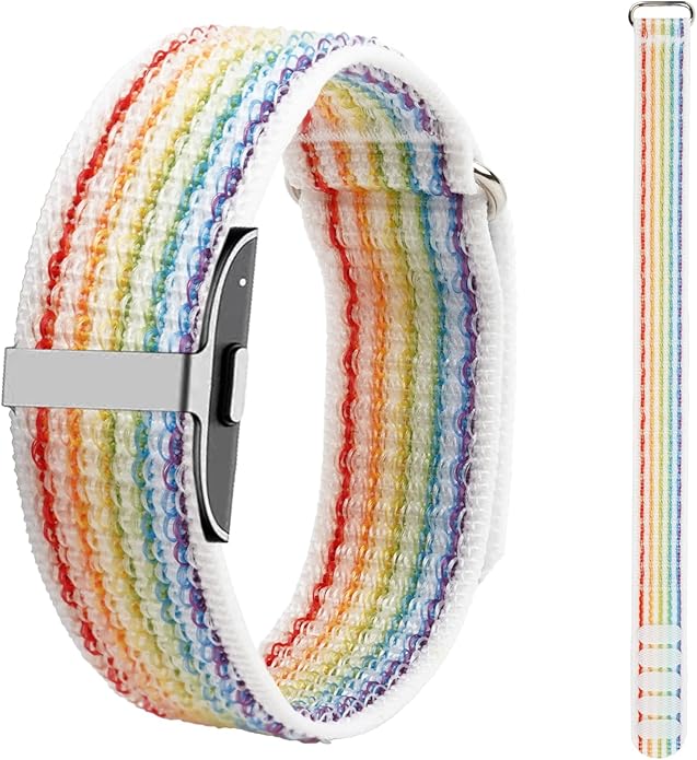 Nylon Loop Replacement Strap Compatible with Hume Health Band, Soft Breathable Adjustable Sport Wristband for Fitness Tracker, Women & Men