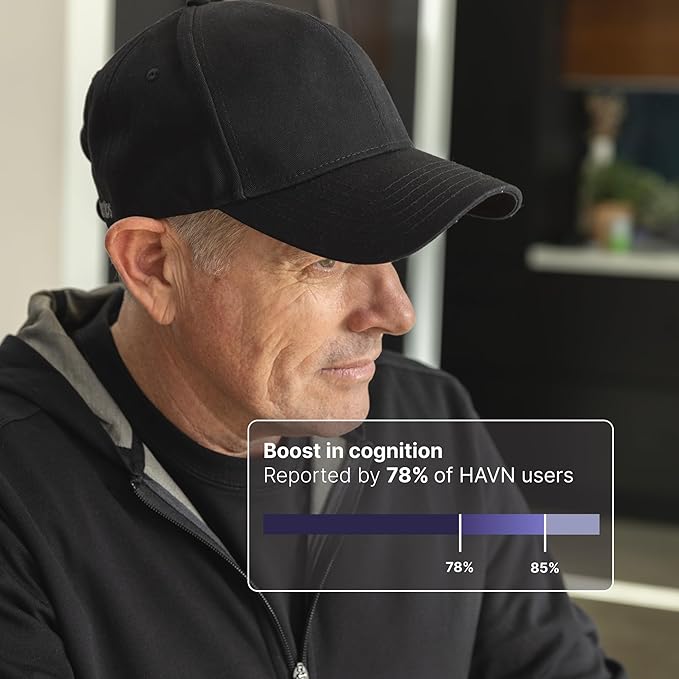 Lambs HAVN EMF-Proof Cap - Wavestopper™ Silver Tech - Blocks 99% of EMF from WiFi, 5G, Phones, Bluetooth - Faraday Hat, Soft, Breathable, Adjustable - Black, Unisex Design for All-Day Comfort.