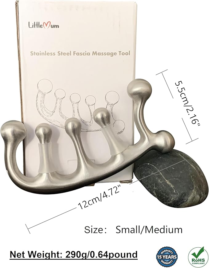 Tennis Elbow Relief Tool, Leg Cramp Massage Tool, Myofascial Release Trigger Points (Small-Medium)