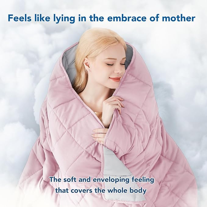 Topcee Weighted Blanket (20lbs 80"x87" King Size) Soft Cooling Heavy Blanket Sleeping, Apply to 190-210 lbs Body, Thick Breathable Blanket with Glass Bead, Easy Care