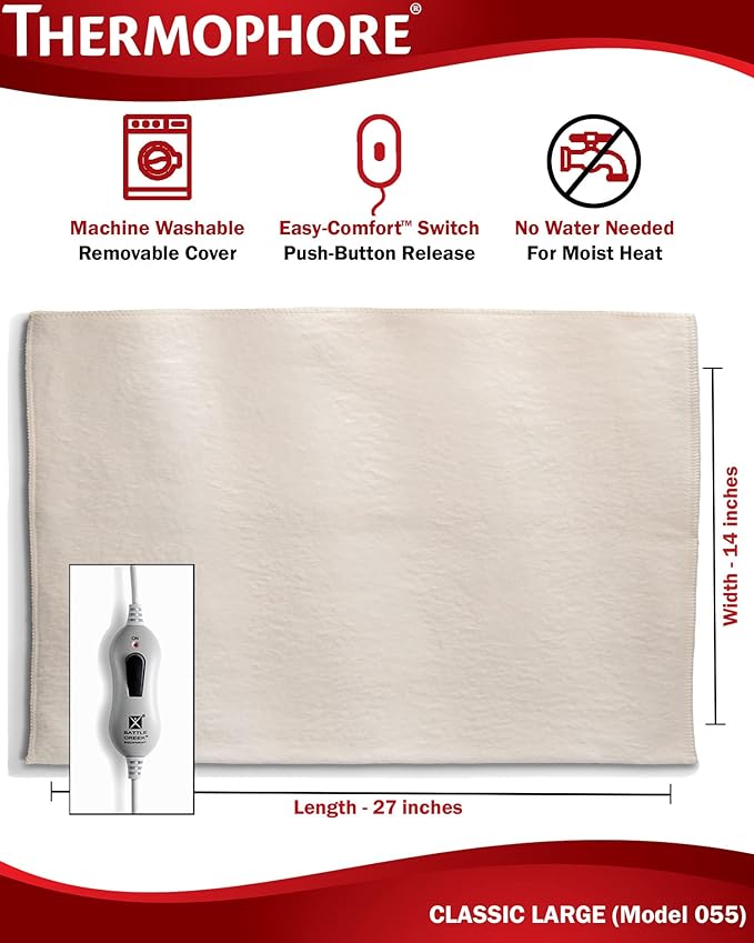 Thermophore Classic Heat Pack (Model 055) 14" X 27" Tan