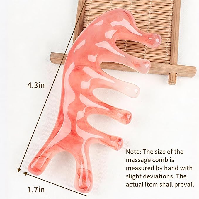 Multi-Functional Manual Massage Tool, Suitable for The Face, Eyes, Head and Neck. It is Used to Reduce Wrinkles, Shape The Jawline and Reduce Swelling. Skin Care Tool (Pink)
