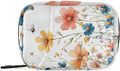 Pill Organizer Box Case Weekly Travel Pill Container Cute Pill Holder 7Day Vitamin Organizer Pill Dispenser Sorter Planner Storage Small Compact Red Wildflower Bees22