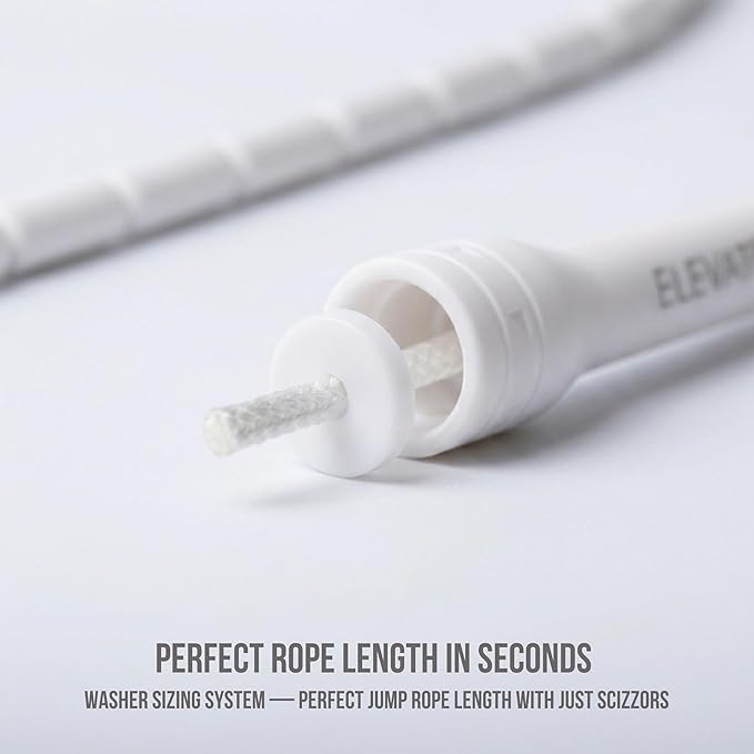 Elevate Rope Professional Beaded Jump Rope - 3m Adjustable, Quality Beads & Poly Cord - For Freestyle, Cardio & Tricks - All Levels & Indoor/Outdoor Use
