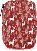 Christmas Deer Pill Case Everyday Travel, 7 Day Weekly Medicine Pill Box Compact Portable Pills Bottle Organizer with Zipper for Daily Vitamin Medicine Holder Bottle Organizers Bag