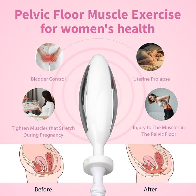 Kegel Trainer | Relieve Urinary Incontinence | Pelvic Floor Rehabilitation, Female Electric Muscle Stimulators TENS and EMS Suitable for Relieving Pain Not Included Battery1