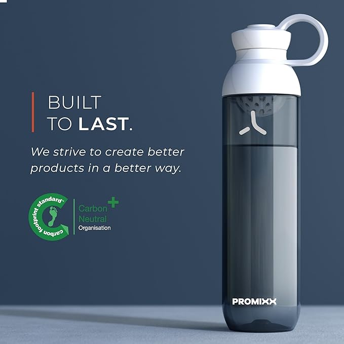Promixx FORM Water Bottle - Premium Large Water Bottles for Hydration, Infusions and Supplements - Lifetime Durability, Leakproof Water Bottle BPA Free - 26oz / 760ml (Midnight Blue)