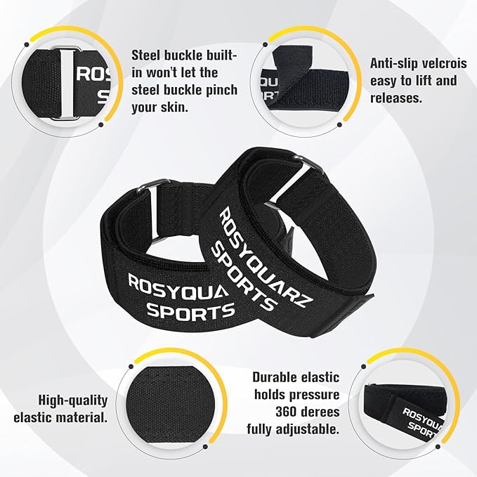 BFR Booty Bands for Men/Women Glutes, Blood Flow Restriction Bands Plan for Arm Muscle Legs &Hip Building, Adjustable Velcro Occlusion Bands Workouts,Quality Fabric Bands for Squat Butt &Thigh