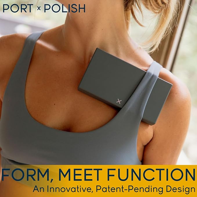 PORT X POLISH Designer Weekly Pill Box Organizer (Single 1X Daily, Mint) | Compact, Stylish 7-Day Vitamin Supplement Case | Cute Portable Mini Travel Medicine Carrier | BPA-Free Pillbox Caddy