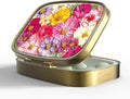 Small Pill Box Pill Case with Mirror Retro Pocket 2 Compartment Pill Holder for Purse or Pocket Bronze Portable Medicine Vitamin Container Fish Oil and Supplement Storage BPA-Free