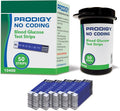 PRODIGY 10400 No Coding Blood Glucose Test Strips for Diabetes, Box of 50 Strips, Compatible with PRODIGY AutoCode, Pocket & Voice Blood Glucose Monitoring Systems