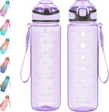 Enerbone 32 oz Water Bottle with Times to Drink and Straw, Motivational Drinking Water Bottles with Carrying Strap, Leakproof BPA & Toxic Free, Ensure You Drink Enough Water for Fitness Gym Outdoor