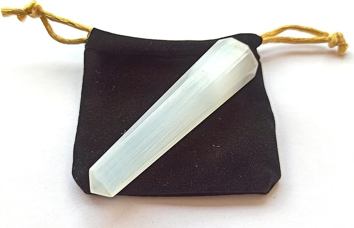 WholesaleGemShop 3 Inch Gemstones Obelisk Tower Jumbo Facet Aura Rock Crystal Natural Polished Earth Wand Spirit