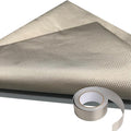 Faraday Fabric Kit (44"W × 108"L + 400"L Tape).Multipurpose Military Grade Signal Blocking Conductive Cloth Shields RFID,EMI,Cell Signal,Bluetooth,WiFi,GPS.Premium material for DIY Faraday bags