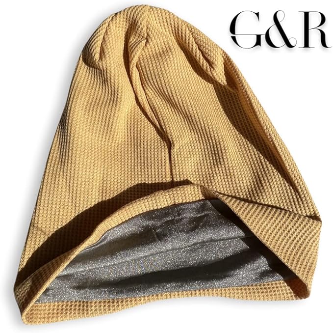 Gracie & Roo EMF Protection Mens/Womens Hat Beanie, Radiation and Wi-Fi Shield, 100% Silver Lining