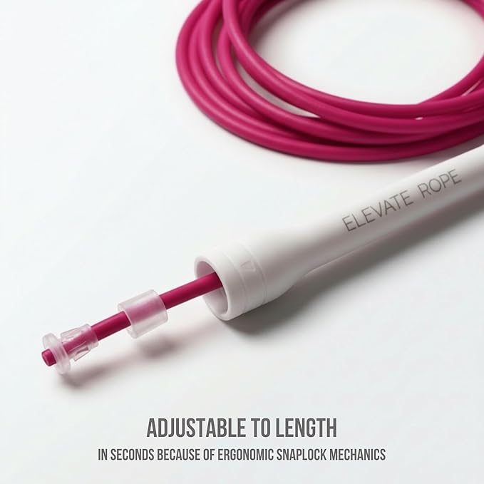 Elevate Rope Professional Beaded Jump Rope - 3m Adjustable, Quality Beads & Poly Cord - For Freestyle, Cardio & Tricks - All Levels & Indoor/Outdoor Use