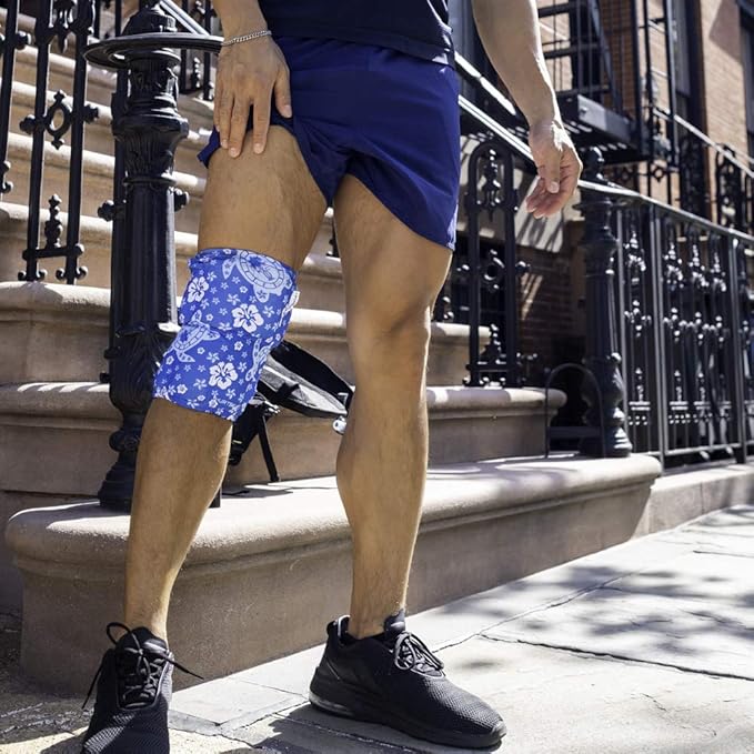 HurtSkurt® Premium Ice Therapy Sleeve – Turtle Bay Medium – Stretch-Fit Wearable Cold Compression Wrap for Knee, Leg, Elbow & Ankle Recovery