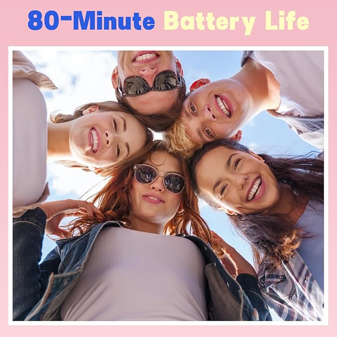Keychain Camera, 1080P Y2K Vibe Camera, 32GB Card, 80 Min Record, Pocket-Sized Birthday Gift for Best Friends, Travel & Campus Life