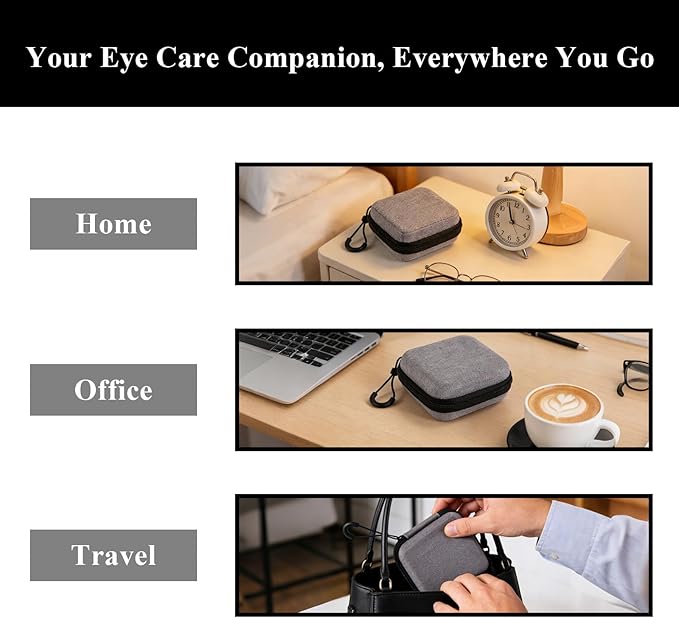 Multi-Functional Medicine & Eye Drops Travel Organizer – Hardshell EVA Case with Elastic Bands & Mesh Pocket, Compact Carrying Container for Daily Pills, Small Bottles & Accessories