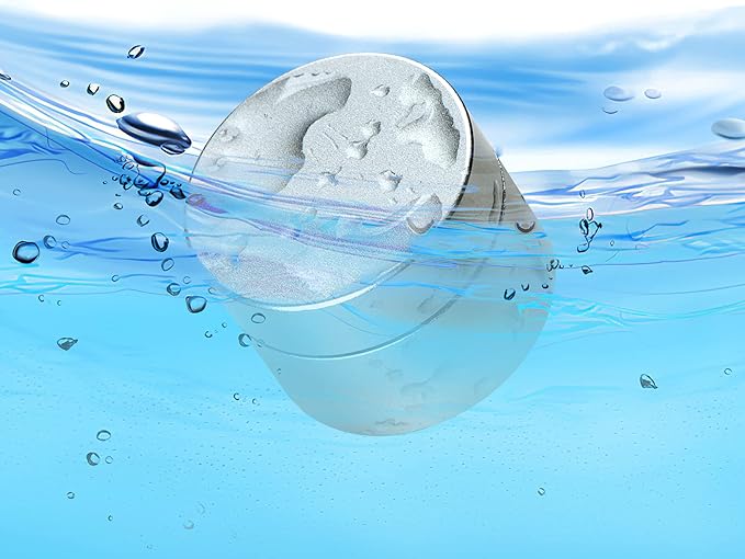 Portable Daily Pill Case, Heavy Duty Aluminium Alloy Round Pill Box, Waterproof Travel Pill Organizer, Pocket Purse Medicine Vitamin Holder EDC Container for Outdoor Camping Working