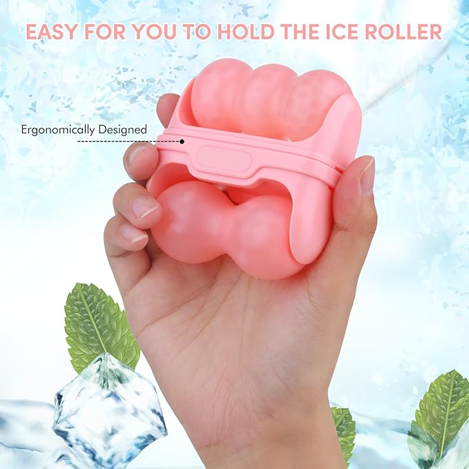 Ice Roller for Face,Eyes,Cooling to Tighten Brighten Complexion,Soothing Skin Care Tool,Massager Under Eye Puffiness,Gift for Women