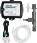 Ozone Generator for Hot Tubs, SPA Ozonator with Injector Venturi for Cold Plunge and Swim Spas, Portable Mini Ozone Generator with Check Valve and Tubes(AMP-4 Plug)