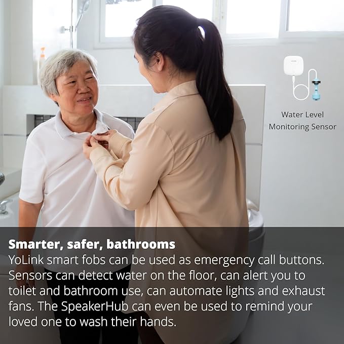 YoLink LoRa Smart Water Level Monitoring Sensor, Wireless Battery-Powered Float Switch Alarm, Sump Pump Alarm, AC Condensate Overflow, Tank Level, Toilet Leak Sensor, 105dB Siren, YoLink Hub Required