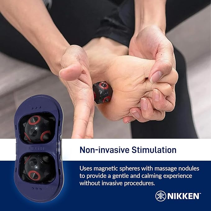 Nikken MagDuo - Massager 13201 - Compact Magnetic Deep Tissue Massager for Fatigue, Tension, and Muscle Comfort