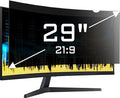 ZYY 29 Inch(diagonal) Computer Privacy Screen Filter (26 9/16 × 11 1/4) With Anti Glare, Anti UV Protection, Curved Monitor Privacy Screen Protector Film 21:9 Aspect Ratio For Desktop Computer Monitor
