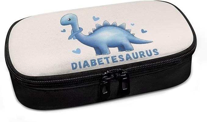 Rnyleeg Cute Dinosaur Bag for Diabetic Supplies Small Insulin Cooler Travel Case Portable Insulin Bags for Traveling Diabetic Bags for Supplies